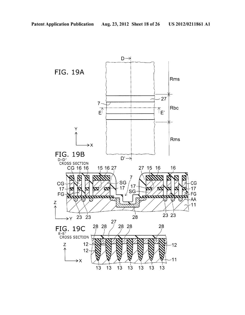 SEMICONDUCTOR MEMORY DEVICE AND METHOD FOR MANUFACTURING SAME - diagram, schematic, and image 19