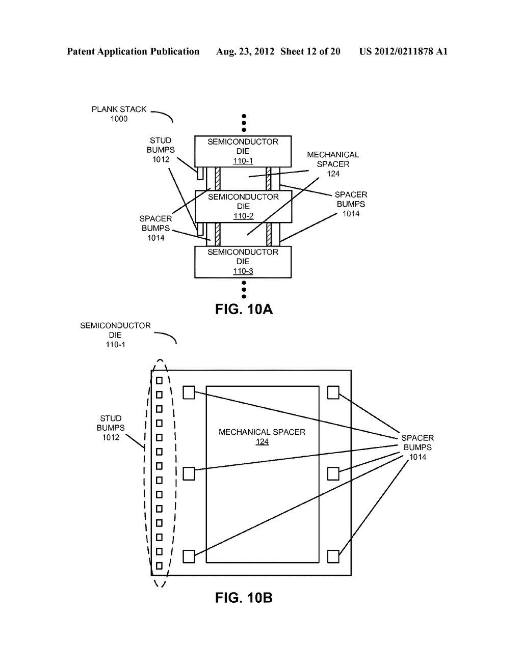 CHIP PACKAGE WITH PLANK STACK OF SEMICONDUCTOR DIES - diagram, schematic, and image 13