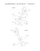 RETRACTABLE WHEEL SYSTEM FOR SNOWMOBILE SKI diagram and image