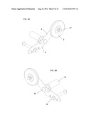 RETRACTABLE WHEEL SYSTEM FOR SNOWMOBILE SKI diagram and image