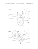 RETRACTABLE WHEEL SYSTEM FOR SNOWMOBILE SKI diagram and image