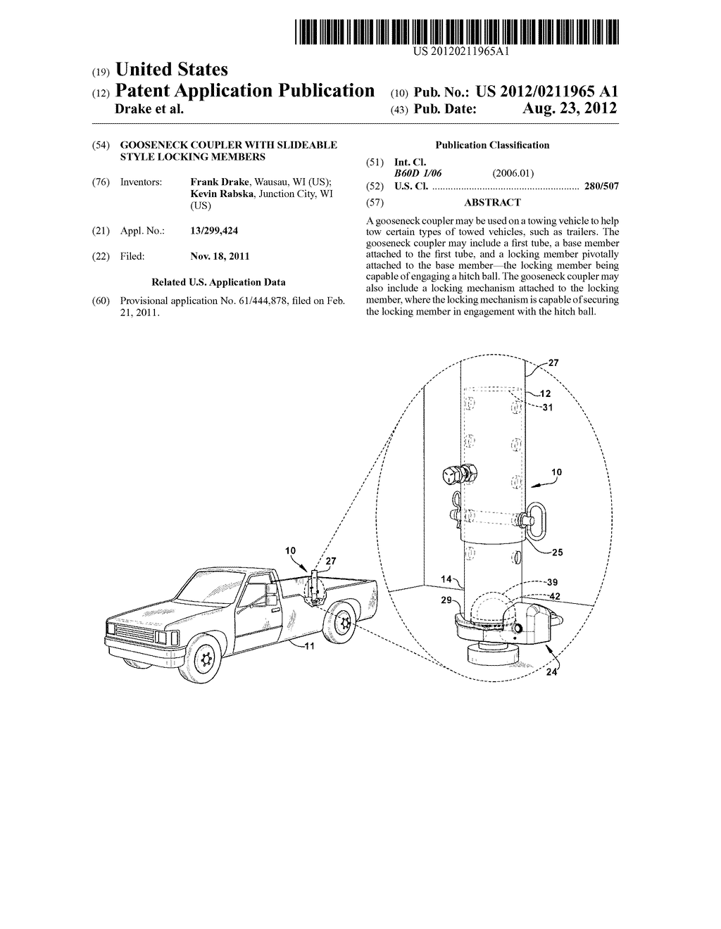 GOOSENECK COUPLER WITH SLIDEABLE STYLE LOCKING MEMBERS - diagram, schematic, and image 01