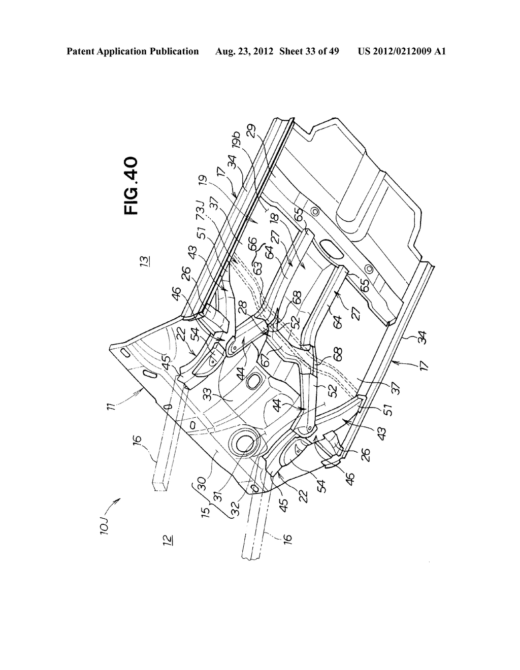 VEHICLE BODY STRUCTURE - diagram, schematic, and image 34