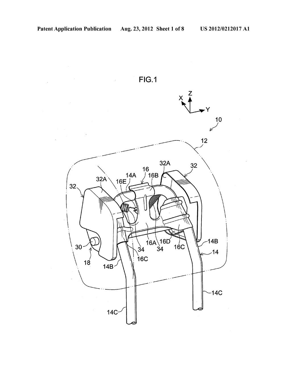 HEADREST AND VEHICLE SEAT PROVIDED WITH THE SAME - diagram, schematic, and image 02