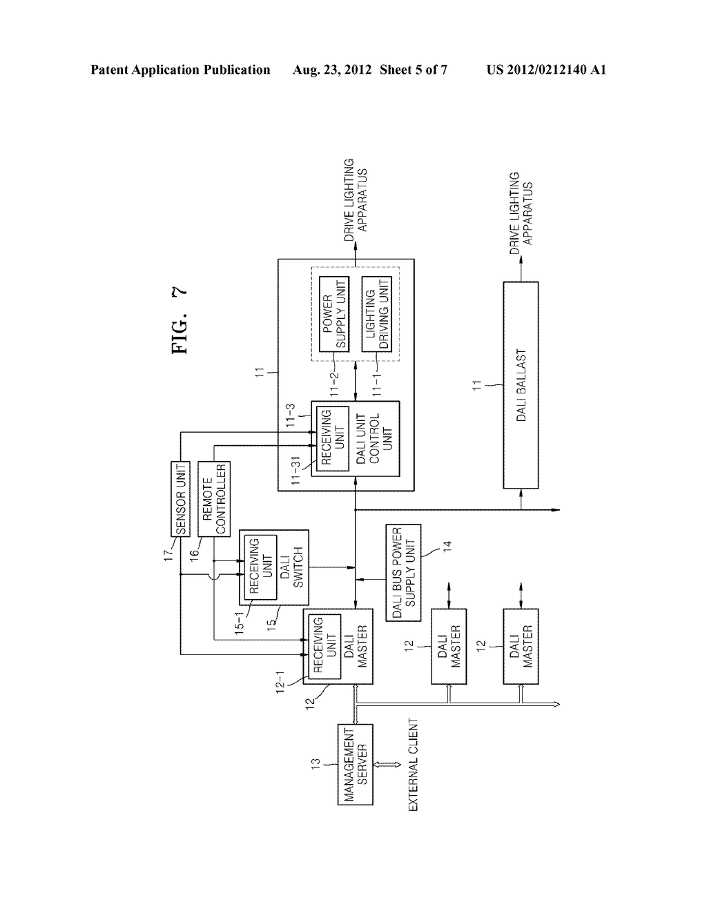 APPARATUS AND METHOD FOR CONTROLLING LIGHTING BASED ON DALI COMMUNICATION - diagram, schematic, and image 06