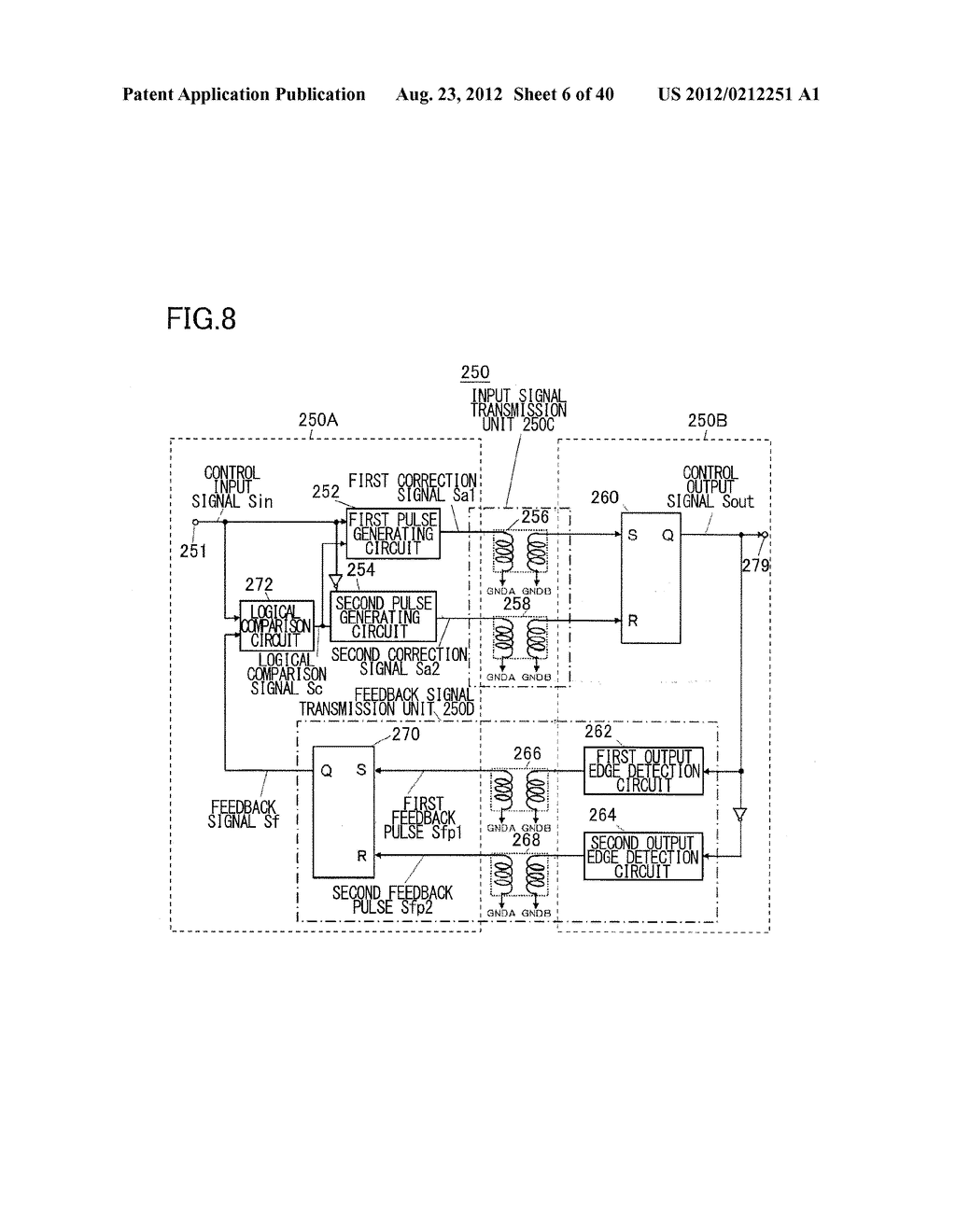 SIGNAL TRANSMISSION CIRCUIT DEVICE, SEMICONDUCTOR DEVICE, METHOD AND     APPARATUS FOR INSPECTING SEMICONDUCTOR DEVICE, SIGNAL TRANSMISSION     DEVICE, AND MOTOR DRIVE APPARATUS USING SIGNAL TRANSMISSION DEVICE - diagram, schematic, and image 07