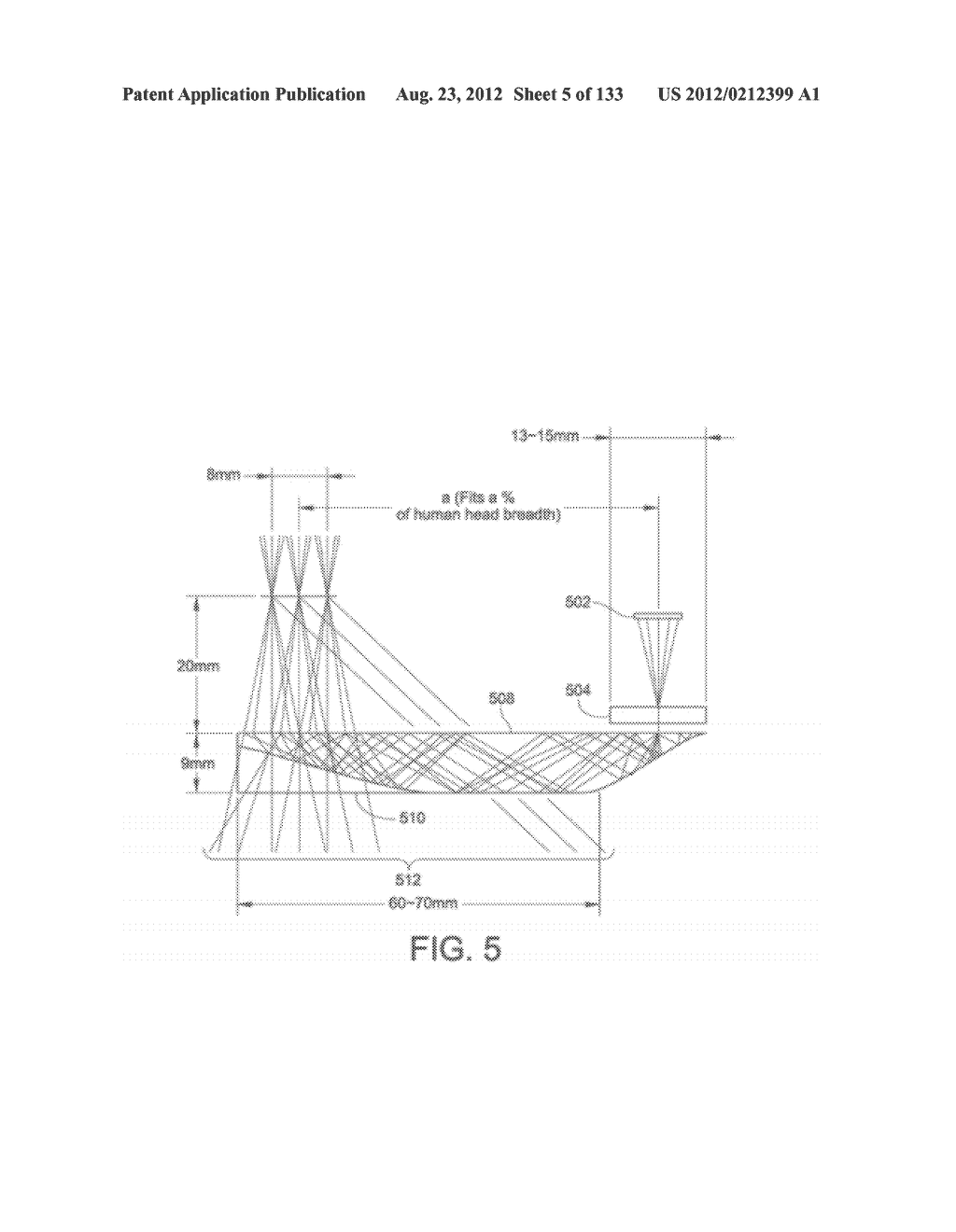 SEE-THROUGH NEAR-EYE DISPLAY GLASSES WHEREIN IMAGE LIGHT IS TRANSMITTED TO     AND REFLECTED FROM AN OPTICALLY FLAT FILM - diagram, schematic, and image 06