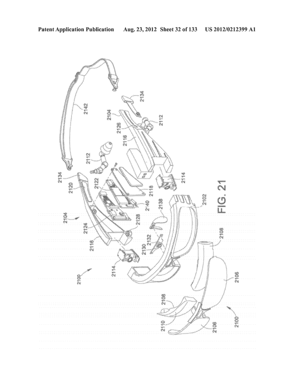 SEE-THROUGH NEAR-EYE DISPLAY GLASSES WHEREIN IMAGE LIGHT IS TRANSMITTED TO     AND REFLECTED FROM AN OPTICALLY FLAT FILM - diagram, schematic, and image 33