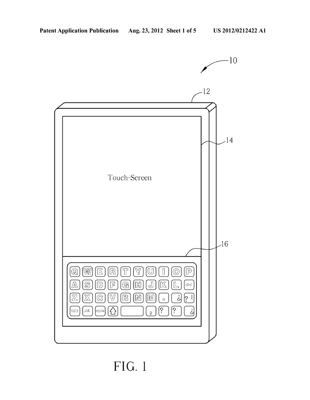 Software Aided Physical Keyboard for a Touch-Screen - diagram, schematic, and image 02