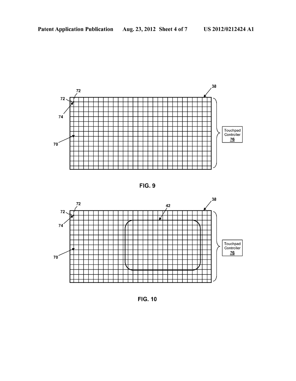 METHOD AND SYSTEM FOR ASSIGNING THE POSITION OF A TOUCHPAD DEVICE - diagram, schematic, and image 05