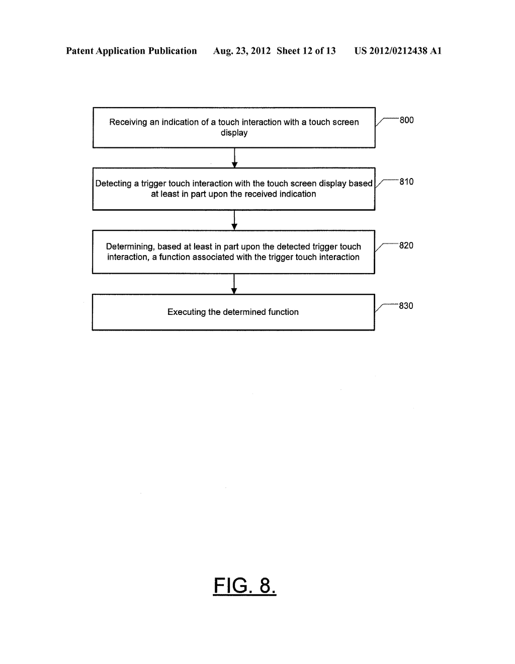 METHODS AND APPARATUSES FOR FACILITATING INTERACTION WITH TOUCH SCREEN     APPARATUSES - diagram, schematic, and image 13