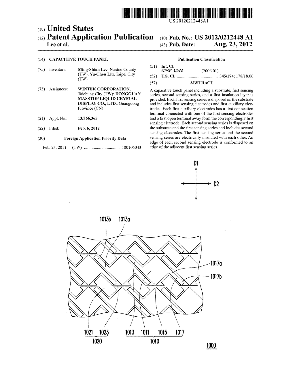 CAPACITIVE TOUCH PANEL - diagram, schematic, and image 01