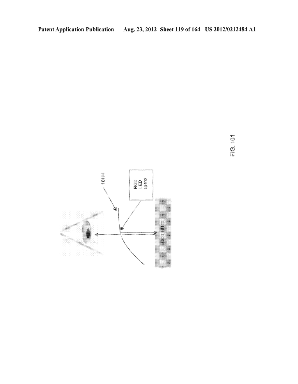 SYSTEM AND METHOD FOR DISPLAY CONTENT PLACEMENT USING DISTANCE AND     LOCATION INFORMATION - diagram, schematic, and image 120