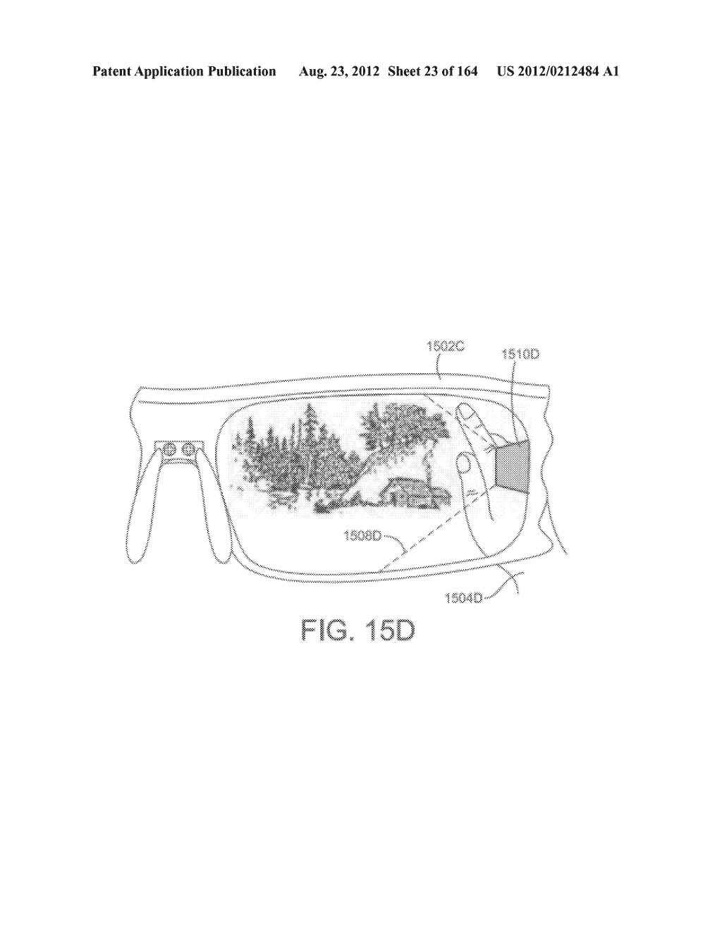 SYSTEM AND METHOD FOR DISPLAY CONTENT PLACEMENT USING DISTANCE AND     LOCATION INFORMATION - diagram, schematic, and image 24