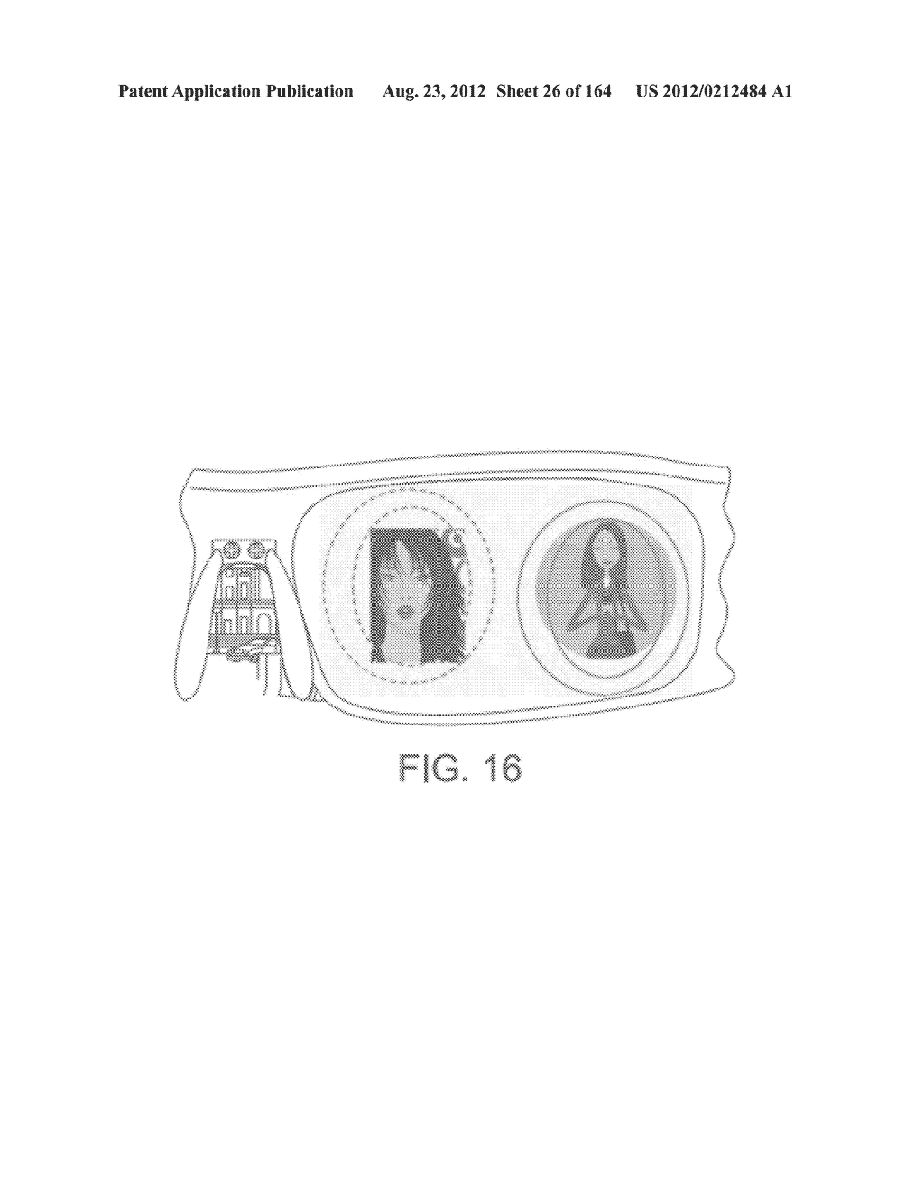 SYSTEM AND METHOD FOR DISPLAY CONTENT PLACEMENT USING DISTANCE AND     LOCATION INFORMATION - diagram, schematic, and image 27