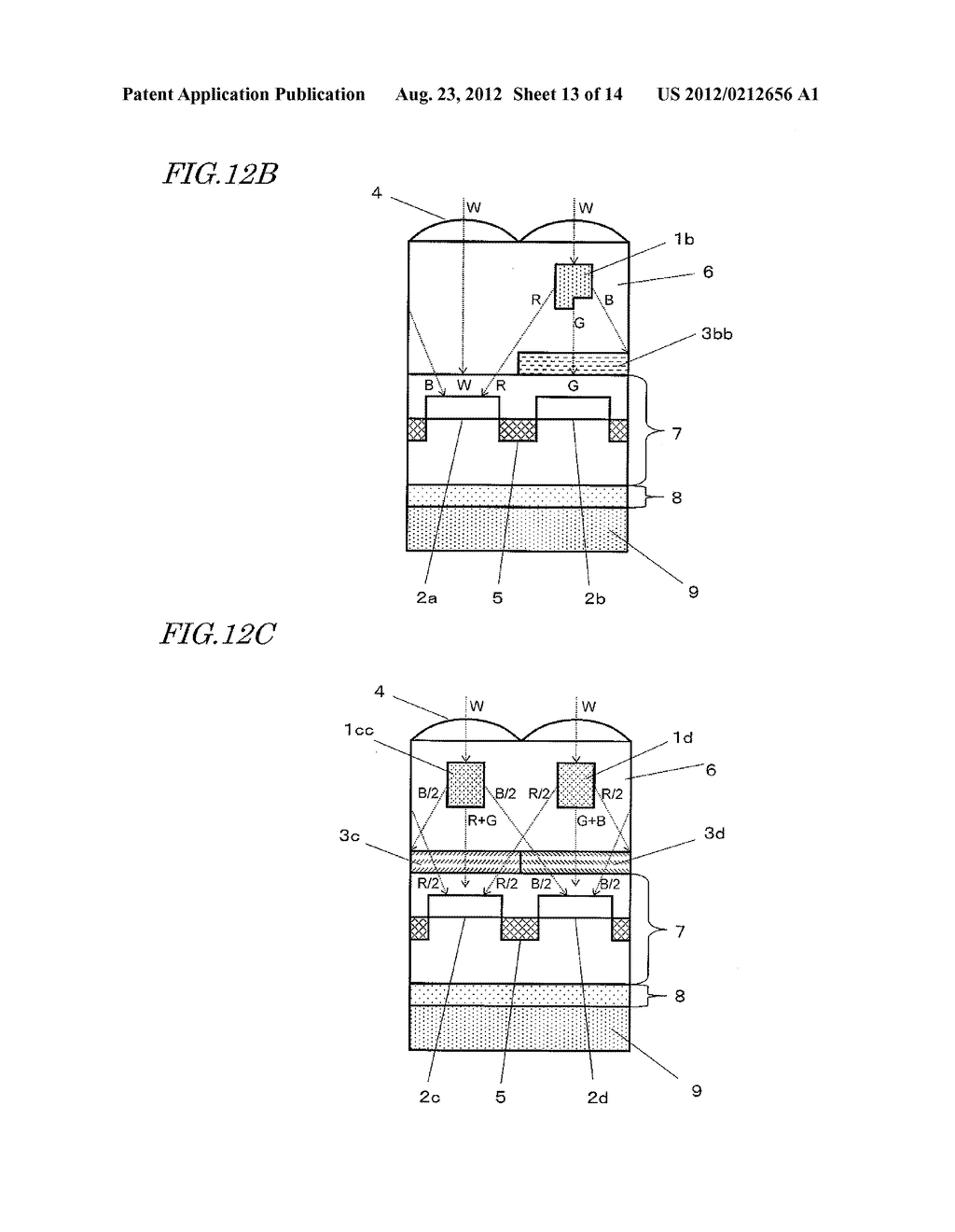 SOLID-STATE IMAGING ELEMENT AND IMAGING DEVICE - diagram, schematic, and image 14