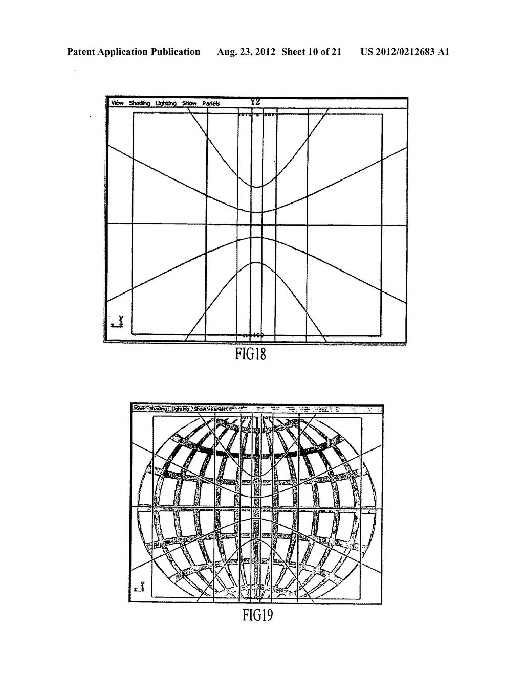Projection system and method of curved film - diagram, schematic, and image 11
