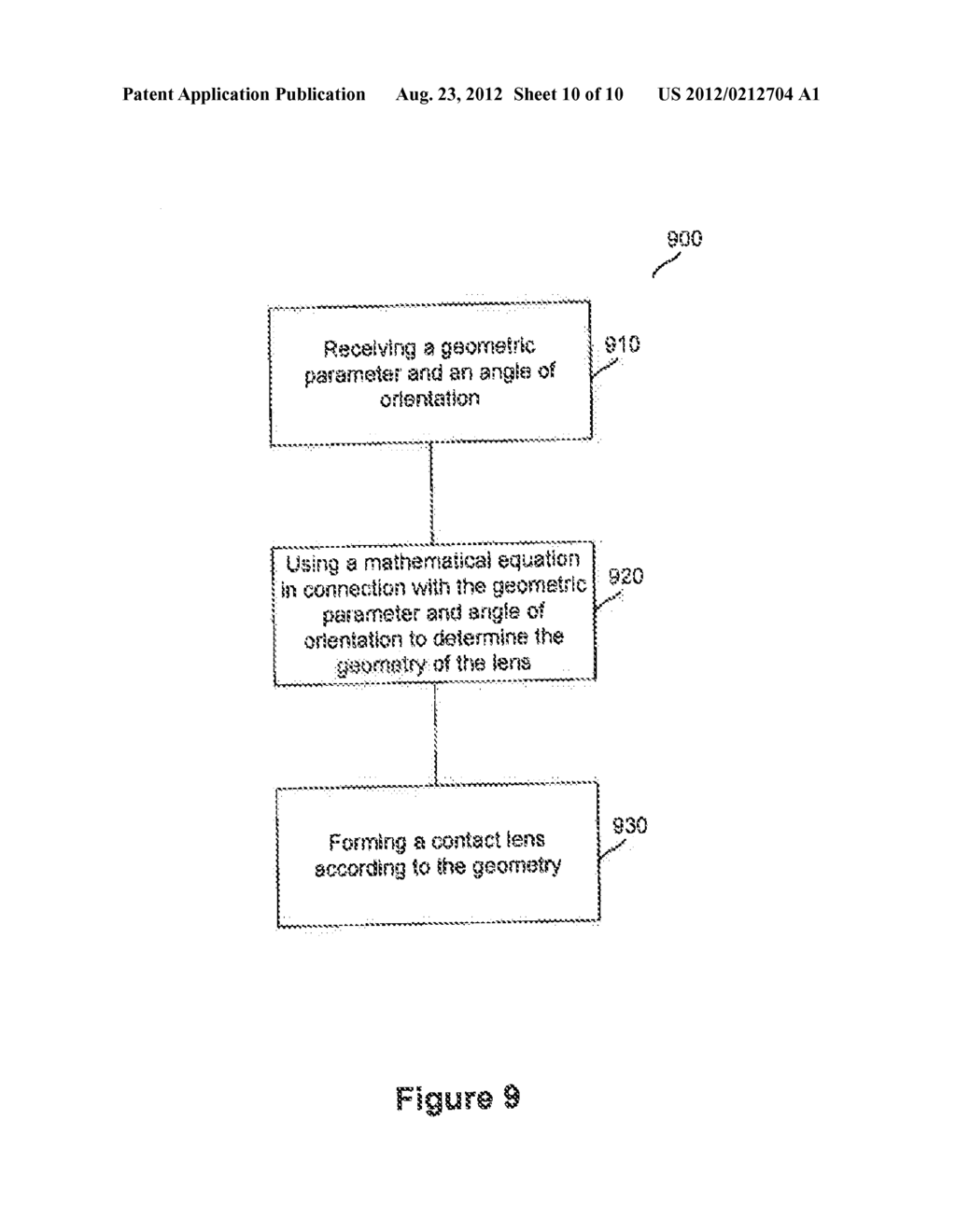 SYSTEM AND METHOD FOR COMMUNICATING THE GEOMETRY OF A CONTACT LENS - diagram, schematic, and image 11