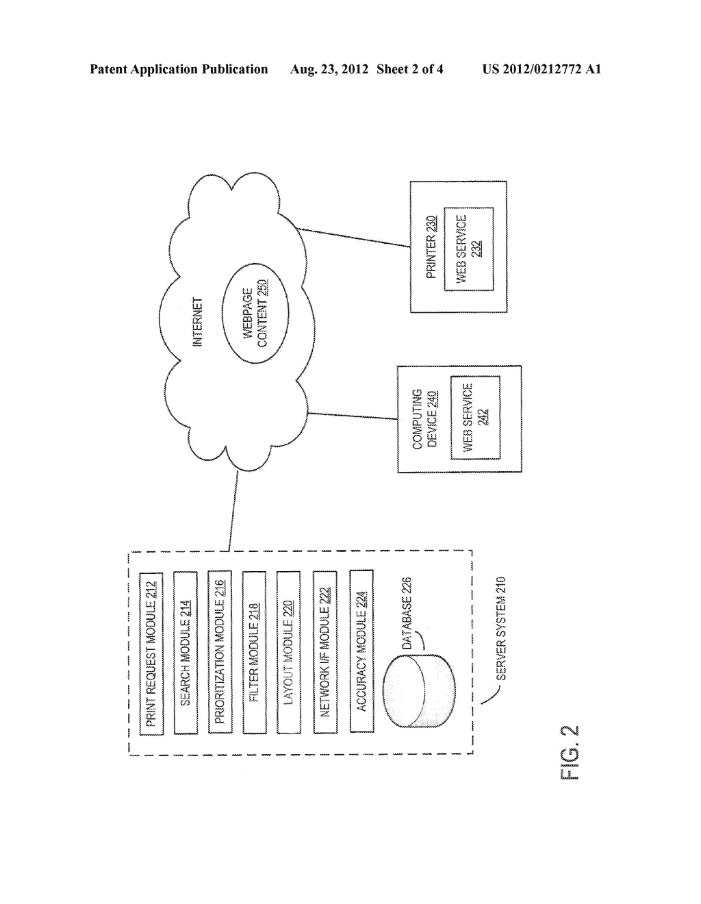 METHOD AND SYSTEM FOR PROVIDING PRINT CONTENT TO A CLIENT - diagram, schematic, and image 03