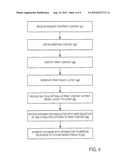 METHOD AND SYSTEM FOR PROVIDING PRINT CONTENT TO A CLIENT diagram and image