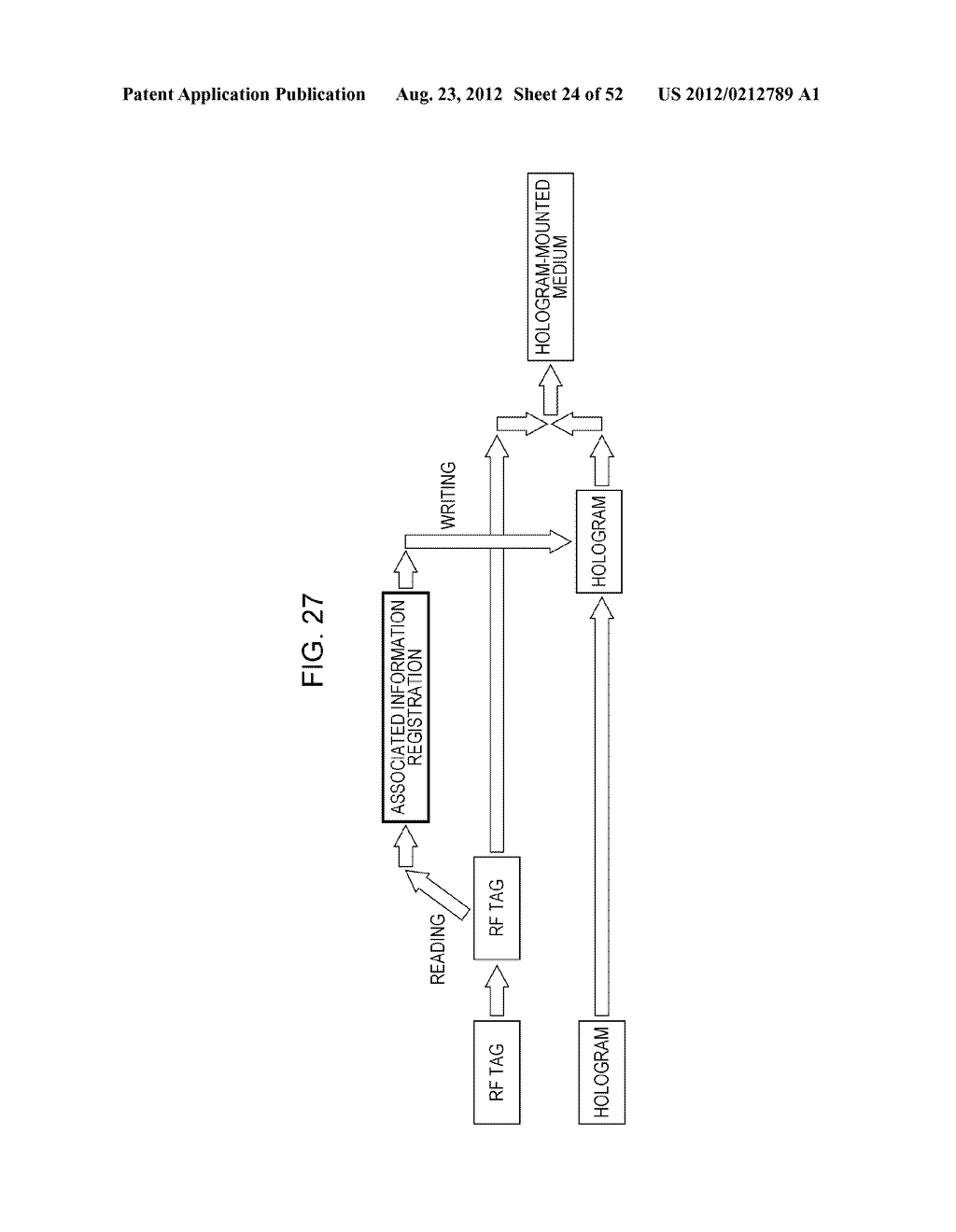 HOLOGRAM-MOUNTED MEDIUM, ROLL-SHAPED MEDIUM, DETERMINATION DEVICE,     HOLOGRAM-MOUNTED MEDIUM PRODUCING APPARATUS, AND INFORMATION     DETERMINATION METHOD - diagram, schematic, and image 25