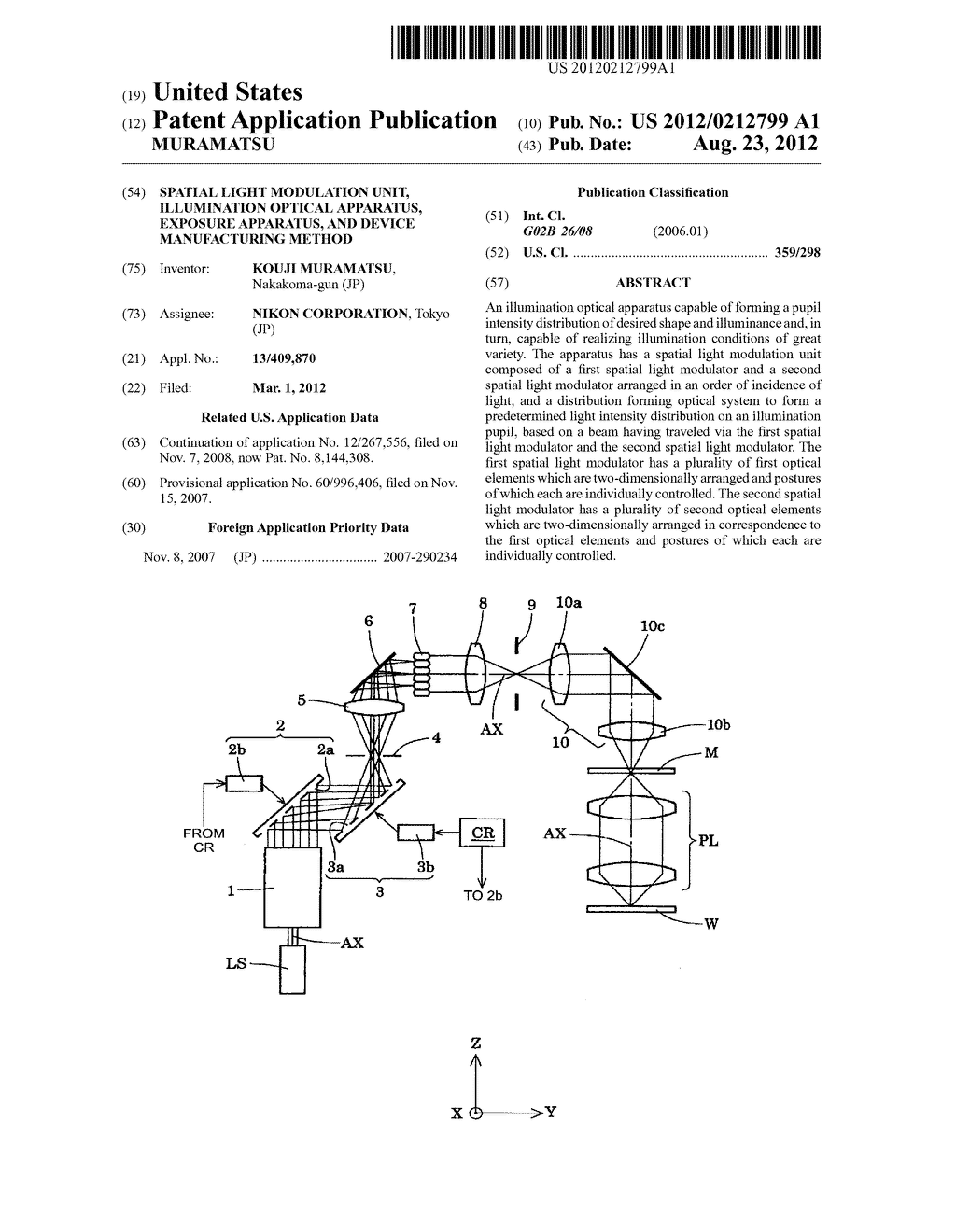 SPATIAL LIGHT MODULATION UNIT, ILLUMINATION OPTICAL APPARATUS, EXPOSURE     APPARATUS, AND DEVICE MANUFACTURING METHOD - diagram, schematic, and image 01