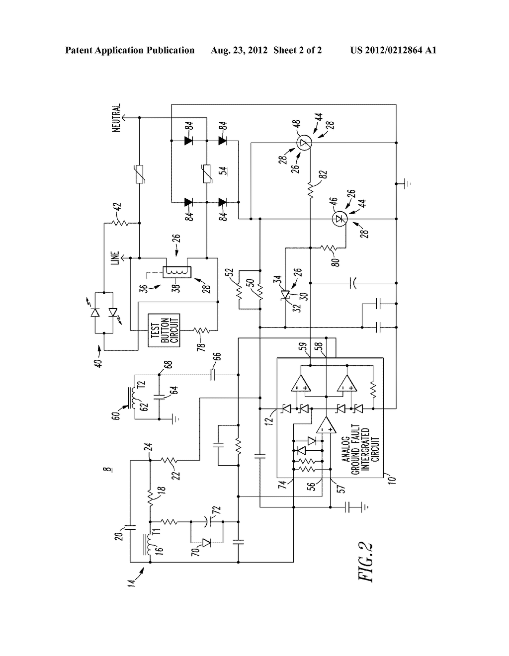 Ground Fault Circuit Interrupter Schematic