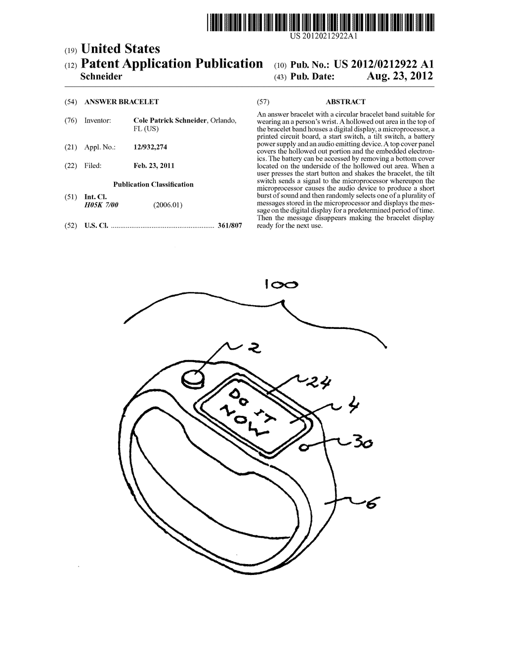 Answer bracelet - diagram, schematic, and image 01