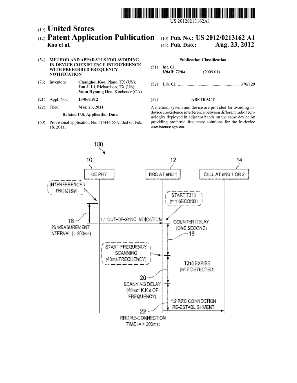 Method and Apparatus for Avoiding In-Device Coexistence Interference with     Preferred Frequency Notification - diagram, schematic, and image 01