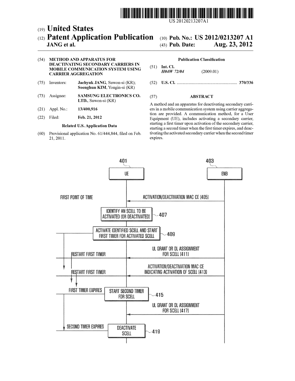 METHOD AND APPARATUS FOR DEACTIVATING SECONDARY CARRIERS IN MOBILE     COMMUNICATION SYSTEM USING CARRIER AGGREGATION - diagram, schematic, and image 01