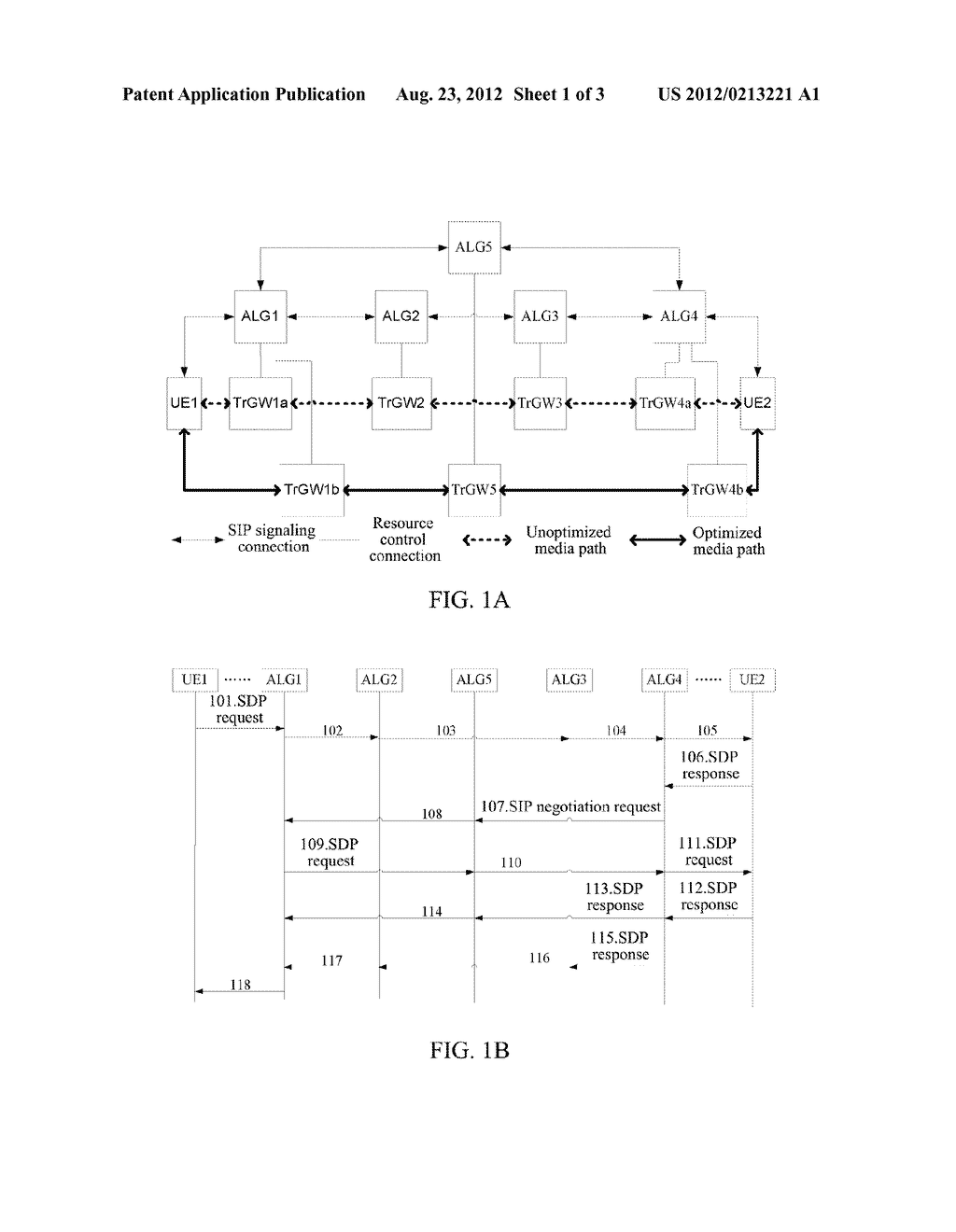 METHOD OF ESTABLISHING OPTIMIZED MEDIA PATH AND SIGNALING GATEWAY FOR     IMPLEMENTING THIS METHOD - diagram, schematic, and image 02