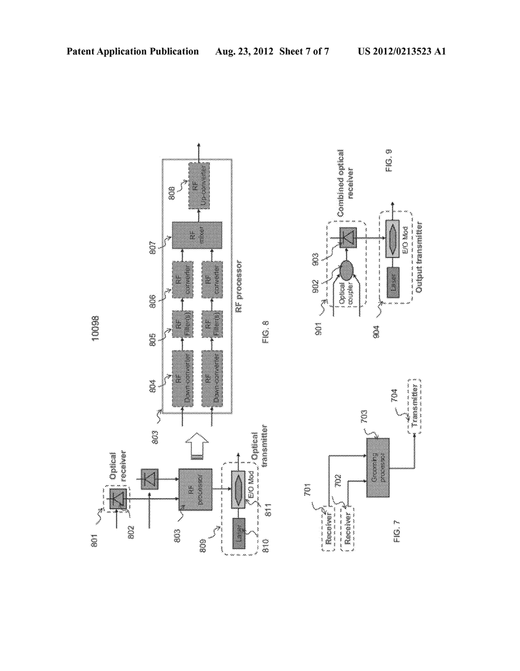 OPTICAL-LAYER TRAFFIC GROOMING AT AN OFDM SUBCARRIER LEVEL WITH     PHOTODETECTION CONVERSION OF AN INPUT OPTICAL OFDM TO AN ELECTRICAL     SIGNAL - diagram, schematic, and image 08