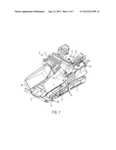 ROAD MAKING MACHINE WITH A MATERIAL DEFLECTOR diagram and image