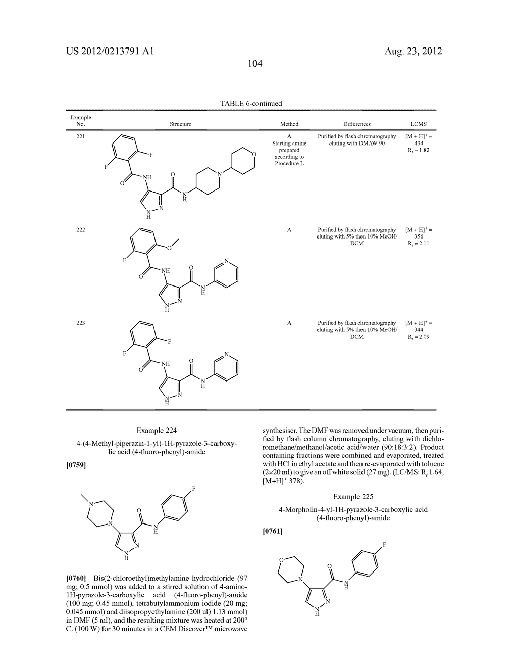 3,4-DISUBSTITUTED 1H-PYRAZOLE COMPOUNDS AND THEIR USE AS CYCLIN DEPENDENT     KINASE AND GLYCOGEN SYNTHASE KINASE-3 MODULATORS - diagram, schematic, and image 105