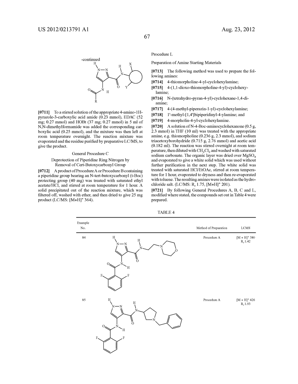 3,4-DISUBSTITUTED 1H-PYRAZOLE COMPOUNDS AND THEIR USE AS CYCLIN DEPENDENT     KINASE AND GLYCOGEN SYNTHASE KINASE-3 MODULATORS - diagram, schematic, and image 68