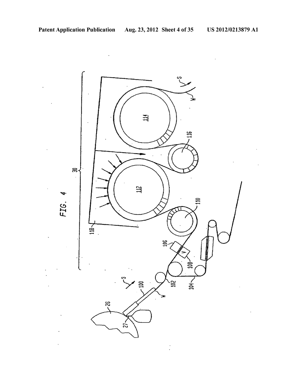 EMBOSSING SYSTEM AND PRODUCT MADE THEREBY WITH BOTH PERFORATE BOSSES IN     THE CROSS MACHINE DIRECTION AND A MACRO PATTERN - diagram, schematic, and image 05