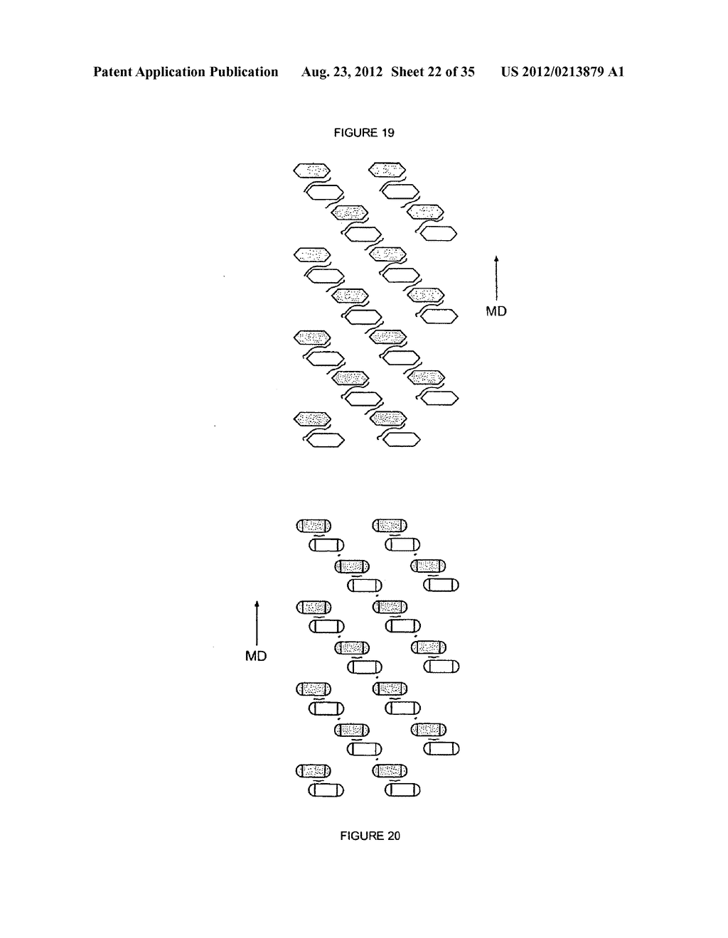 EMBOSSING SYSTEM AND PRODUCT MADE THEREBY WITH BOTH PERFORATE BOSSES IN     THE CROSS MACHINE DIRECTION AND A MACRO PATTERN - diagram, schematic, and image 23