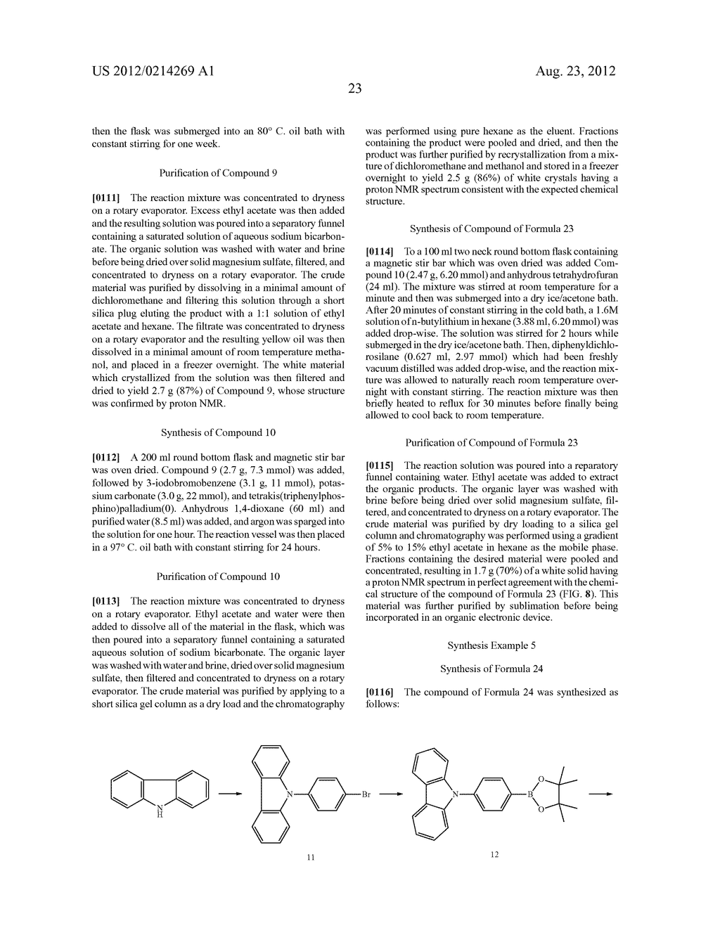 TETRAPHENYLSILANE COMPOUNDS SUITABLE AS ORGANIC HOLE-TRANSPORT MATERIALS - diagram, schematic, and image 29