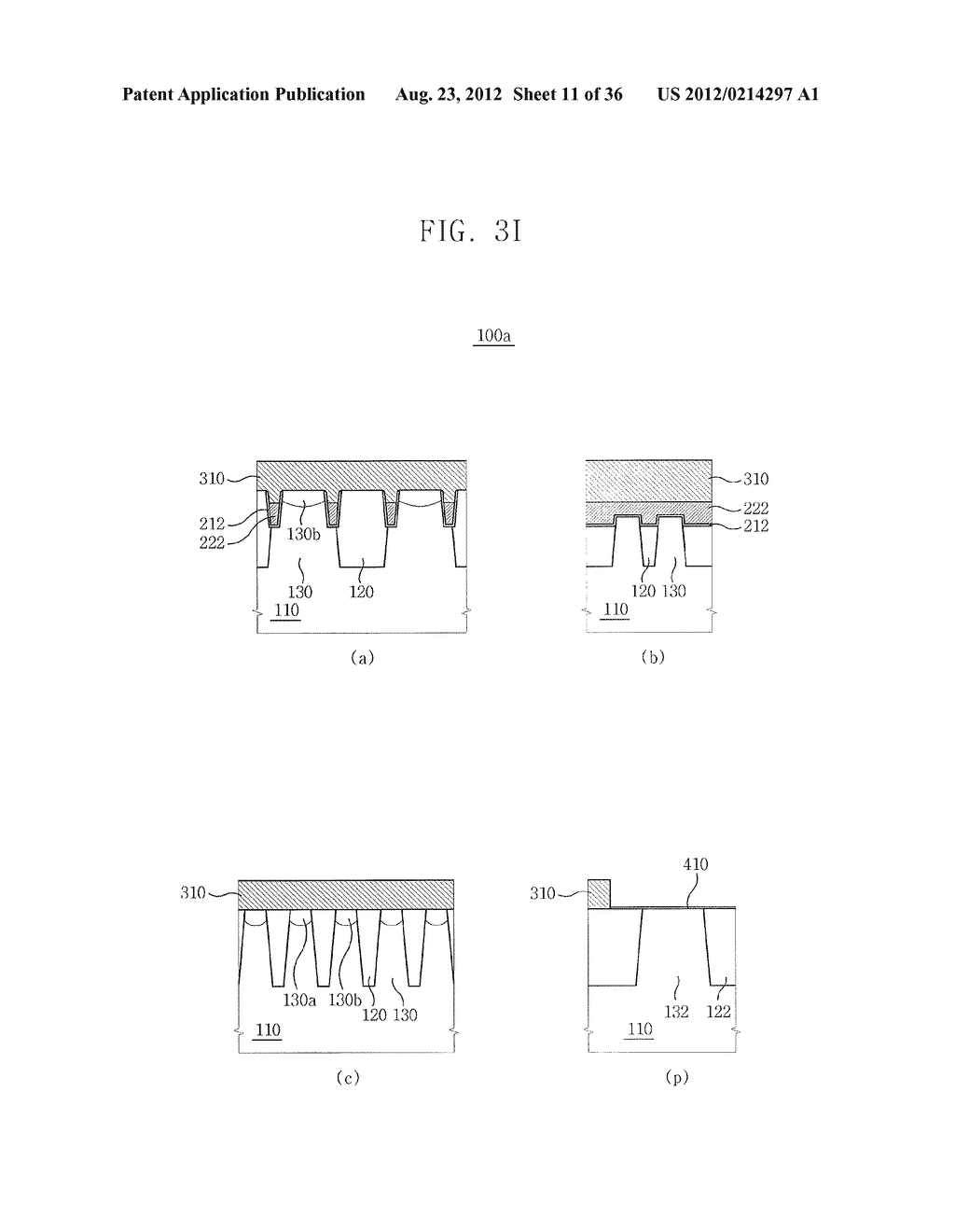 METHOD OF FABRICATING SEMICONDUCTOR DEVICE INCLUDING BURIED CHANNEL ARRAY     TRANSISTOR - diagram, schematic, and image 12