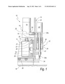 TOOL CHANGING DEVICE FOR A CUTTING HEAD OF A MACHINE FOR CUTTING FLAT     GLASS SHEETS diagram and image