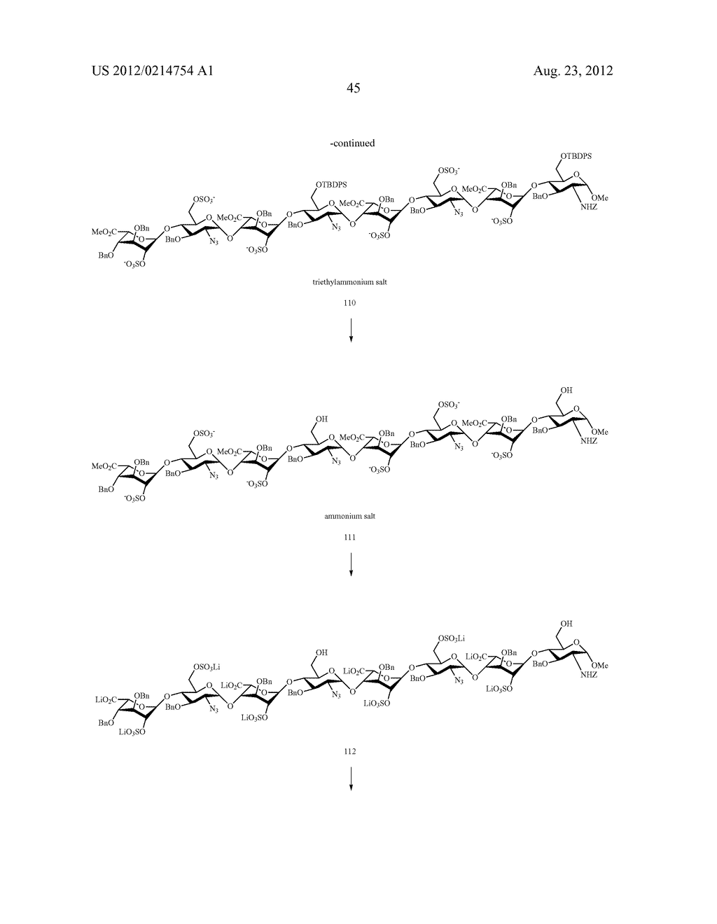 FGF RECEPTOR-ACTIVATING N-ACYL OCTASACCHARIDES, PREPARATION THEREOF, AND     THERAPEUTIC USE THEREOF - diagram, schematic, and image 46