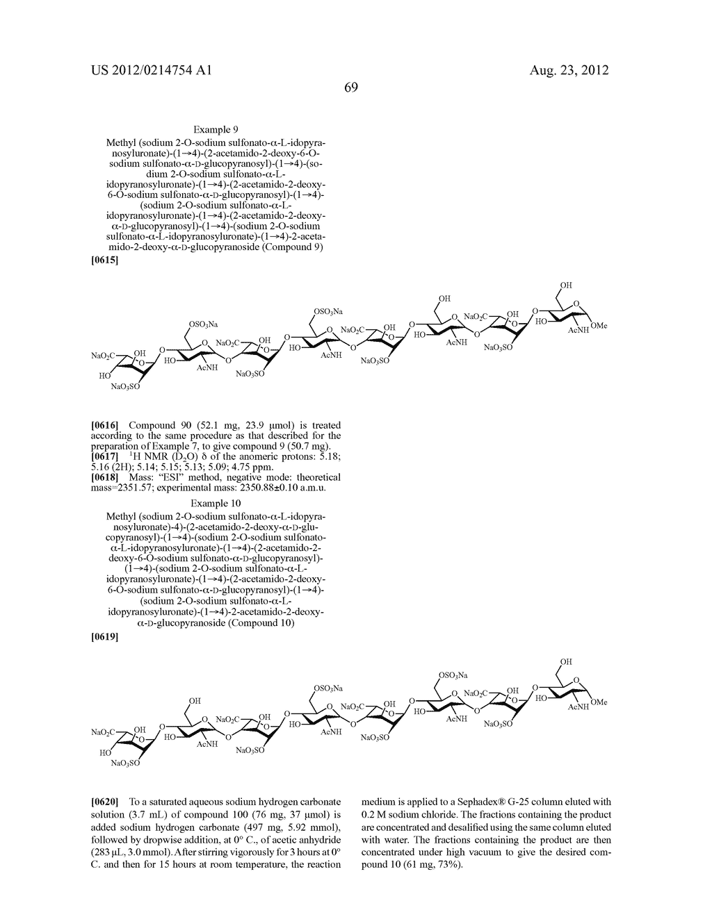 FGF RECEPTOR-ACTIVATING N-ACYL OCTASACCHARIDES, PREPARATION THEREOF, AND     THERAPEUTIC USE THEREOF - diagram, schematic, and image 70