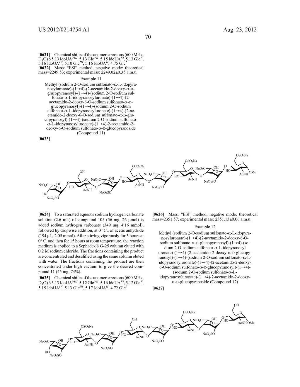 FGF RECEPTOR-ACTIVATING N-ACYL OCTASACCHARIDES, PREPARATION THEREOF, AND     THERAPEUTIC USE THEREOF - diagram, schematic, and image 71