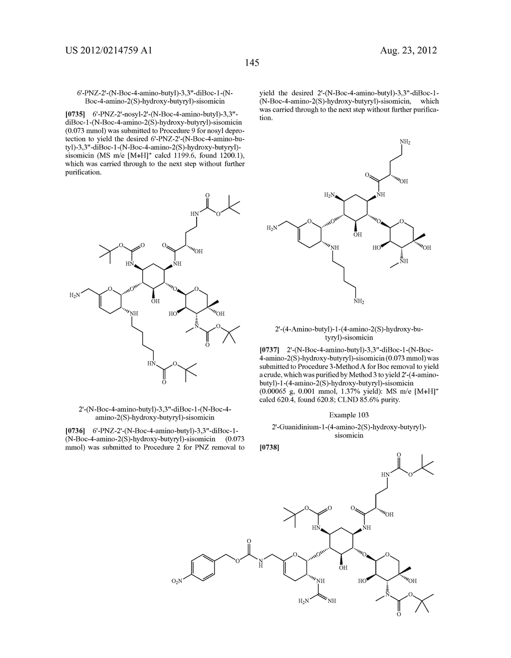 TREATMENT OF KLEBSIELLA PNEUMONIAE INFECTIONS WITH ANTIBACTERIAL     AMINOGLYCOSIDE COMPOUNDS - diagram, schematic, and image 148