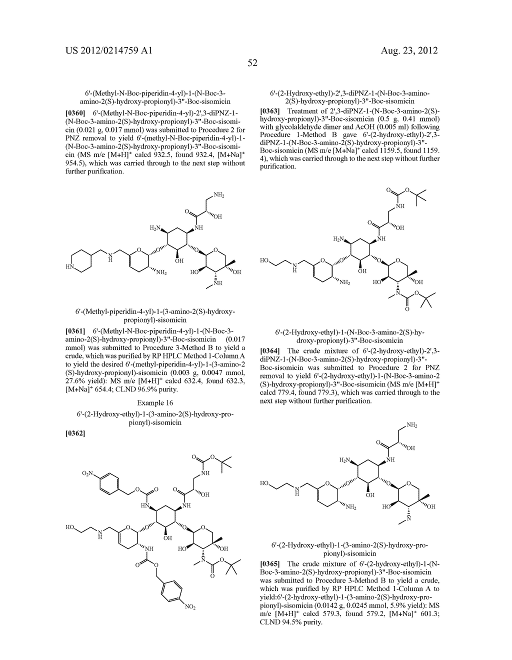 TREATMENT OF KLEBSIELLA PNEUMONIAE INFECTIONS WITH ANTIBACTERIAL     AMINOGLYCOSIDE COMPOUNDS - diagram, schematic, and image 55