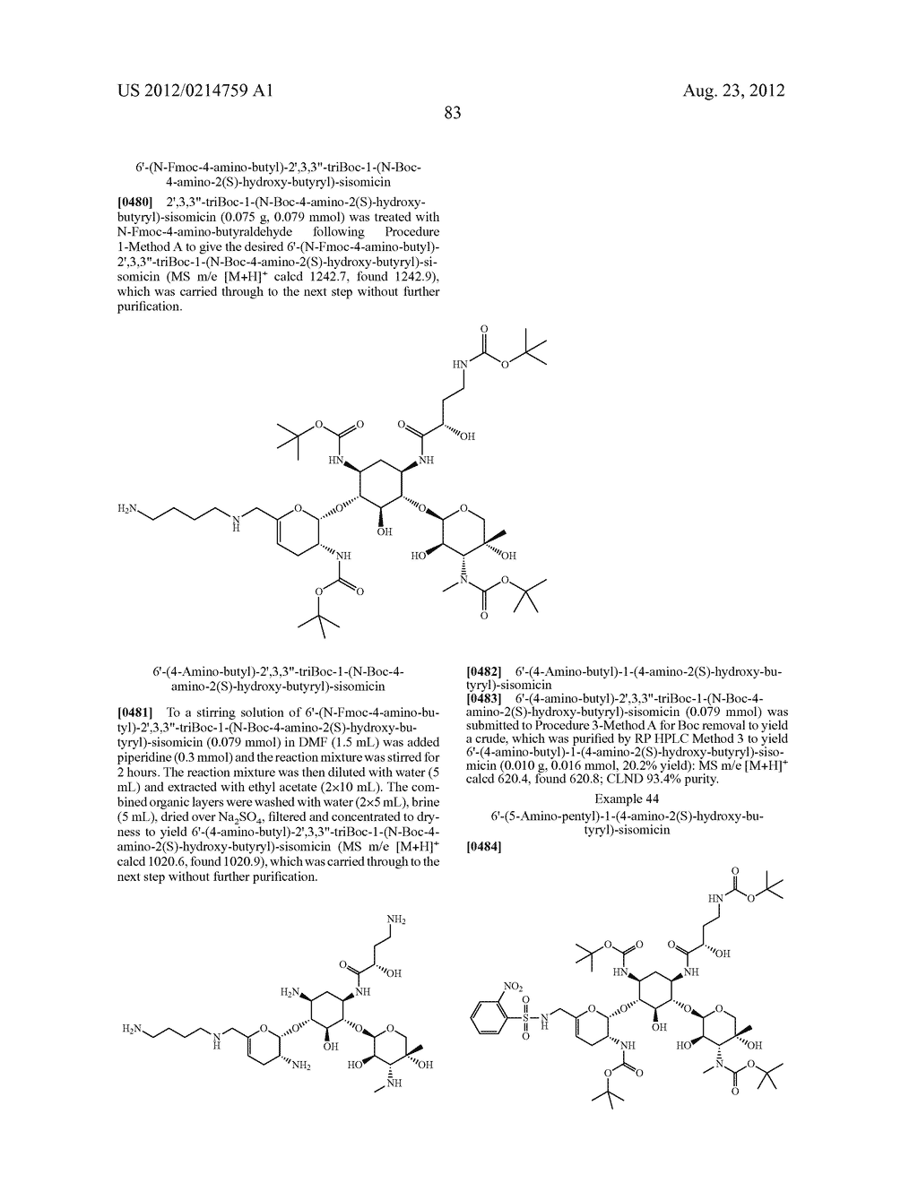 TREATMENT OF KLEBSIELLA PNEUMONIAE INFECTIONS WITH ANTIBACTERIAL     AMINOGLYCOSIDE COMPOUNDS - diagram, schematic, and image 86