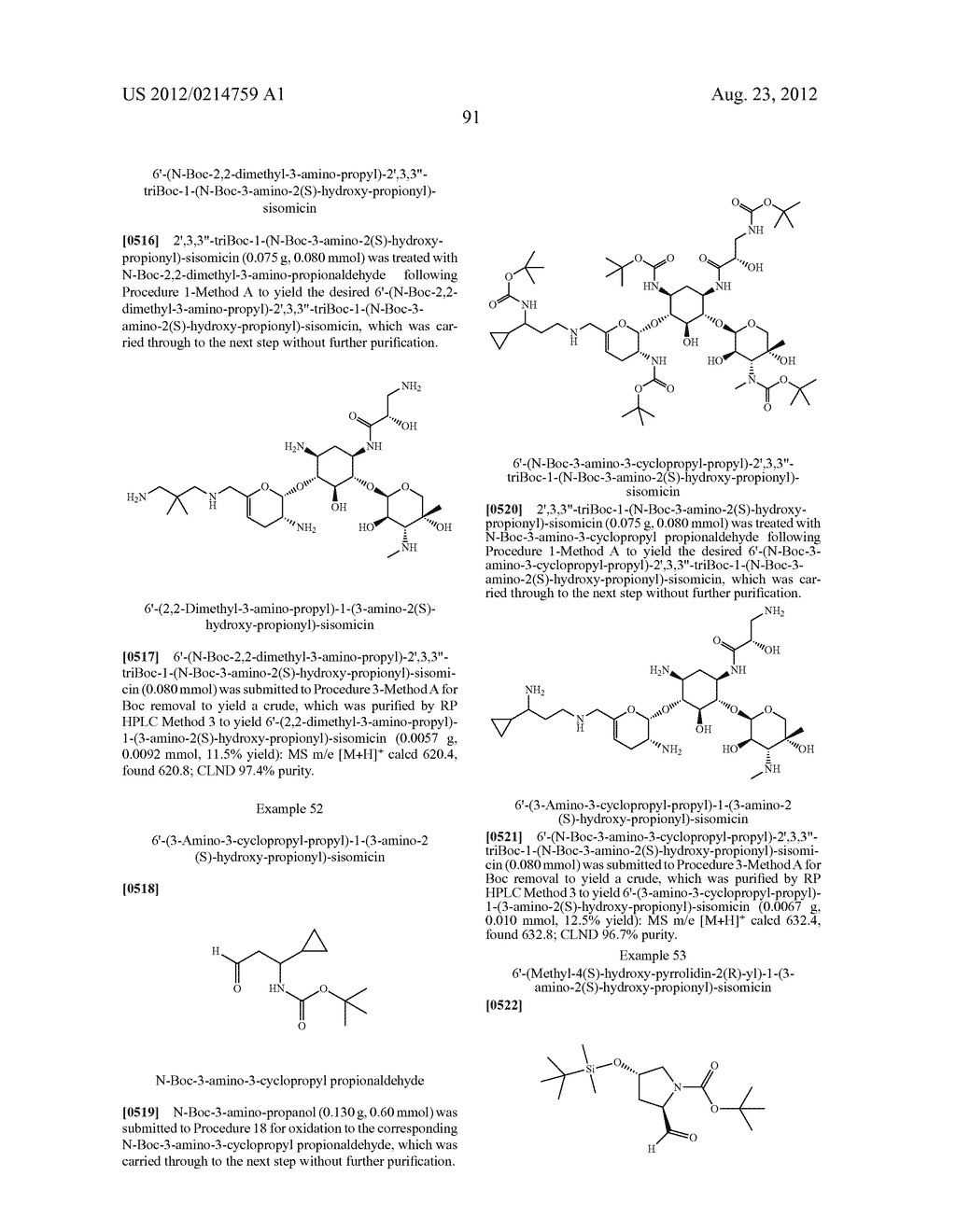 TREATMENT OF KLEBSIELLA PNEUMONIAE INFECTIONS WITH ANTIBACTERIAL     AMINOGLYCOSIDE COMPOUNDS - diagram, schematic, and image 94