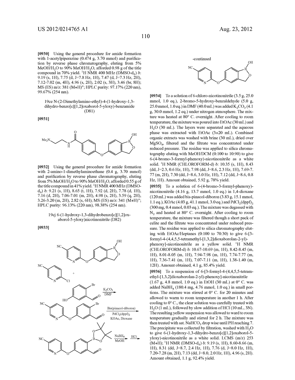 BORON-CONTAINING SMALL MOLECULES AS ANTI-INFLAMMATORY AGENTS - diagram, schematic, and image 252