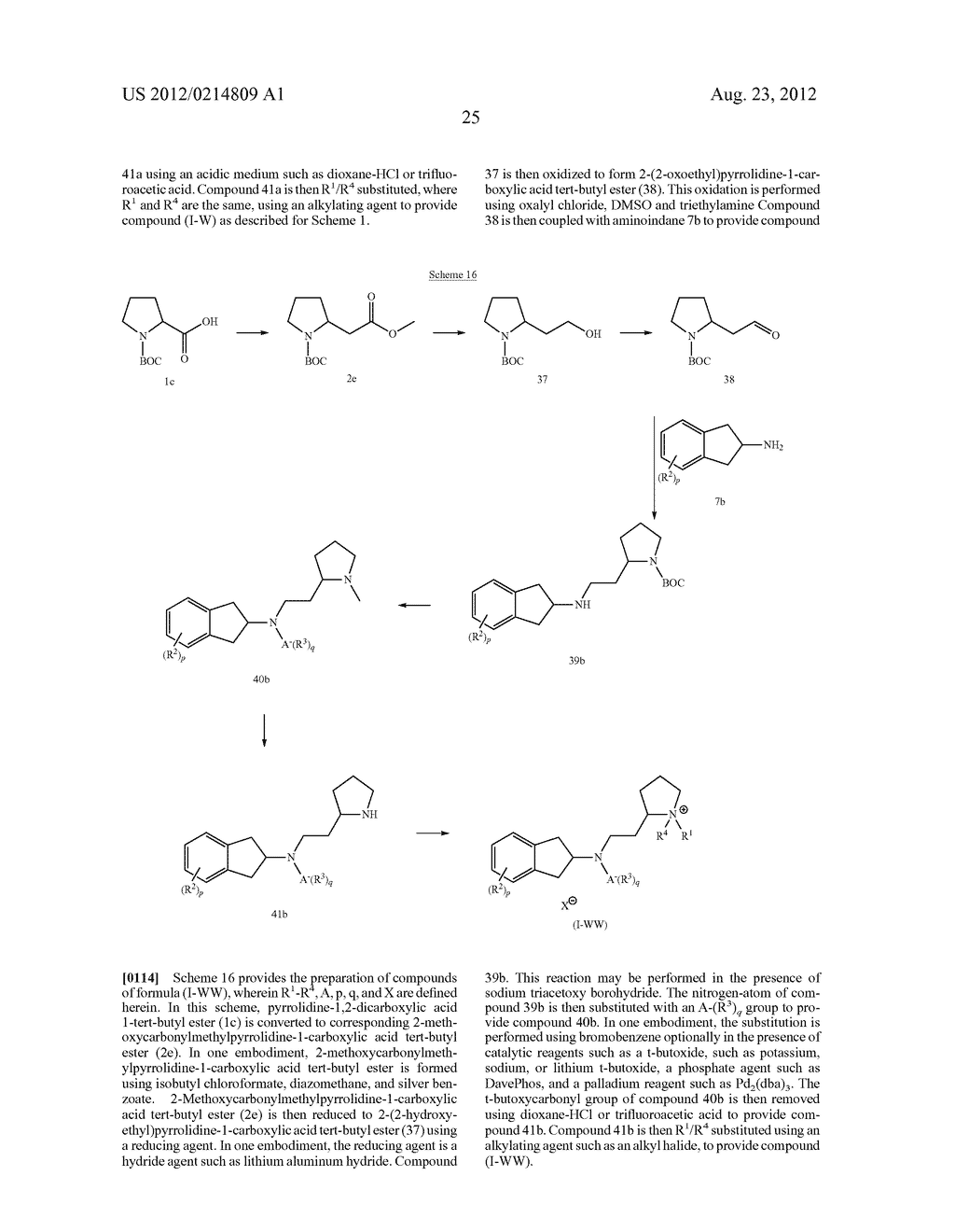 Aminoindane Compounds and Use Thereof in Treating Pain - diagram, schematic, and image 37