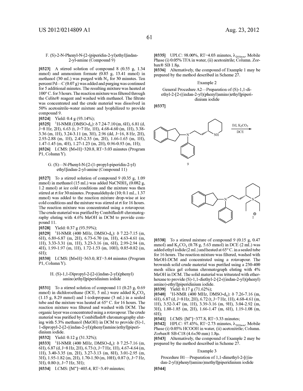 Aminoindane Compounds and Use Thereof in Treating Pain - diagram, schematic, and image 73